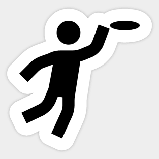 Frisbee Catch Sport Icon Sticker